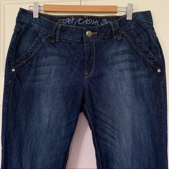 Esprit - Wide Leg Dark Wash Jeans - Size 32 - Picture 1 of 15